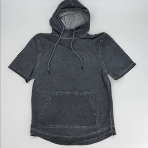 Men's Gray Short Sleeve Hoodie NWOT